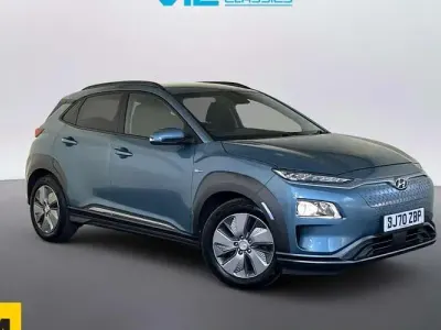 Käytetty Hyundai Kona Premium 150 kW (204 HP) 2020 Sininen Katumaasturi
