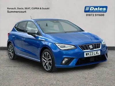 Used Seat Ibiza XCELLENCE Lux 108 HP (79 kW) 2023 Blue Hatchback