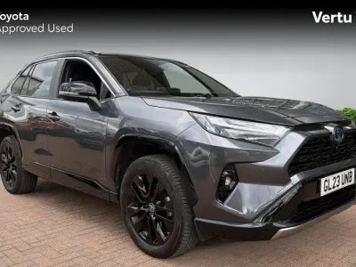 Used Toyota RAV4 Hybrid 218 HP (160 kW) 2023 Decuma grey bitone (metallic paint) SUV