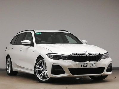 White Used 2021 BMW 320 M Sport Estate | £20,998 (Fair price)