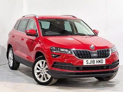 Used Skoda Karoq SE L 150 HP (110 kW) 2018 Red SUV