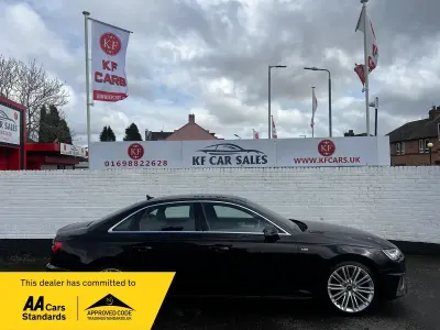 Used Audi A4 S-Line 150 HP (110 kW) 2019 Black Sedan