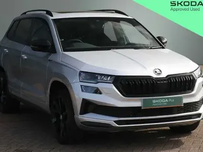 Used Skoda Karoq SportLine 150 HP (110 kW) 2023 Brilliant silver metallic SUV