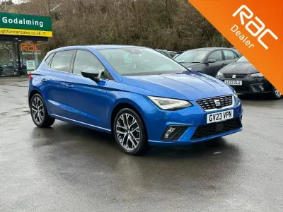 Begagnad Seat Ibiza XCELLENCE 110 HK (80 kW) 2023 Blå Halvkombi