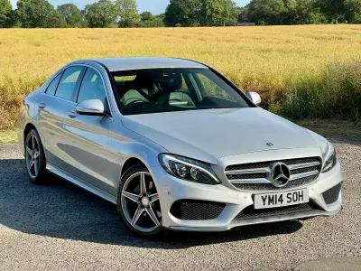 Used Mercedes C220 AMG line 167 HP (122 kW) 2014 Silver Sedan