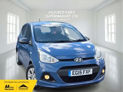 Begagnad Hyundai i10 66 HK (48 kW) 2015 Blå Halvkombi