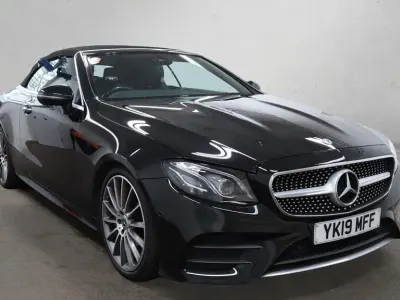 Used Mercedes E300 AMG line 245 HP (180 kW) 2019 Black Cabriolet