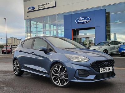 Begagnad Ford Fiesta ST-Line X 125 HK (91 kW) 2023 Blå Halvkombi