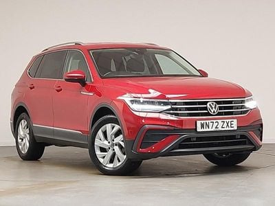 Red Used 2022 VW Tiguan Allspace Life SUV | £22,698 (Fair price)