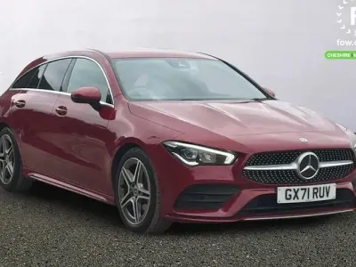 Used Mercedes CLA200 AMG line 163 HP (119 kW) 2021 Red Coupe