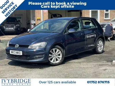 Used VW Golf VII SE 150 HP (110 kW) 2013 Blue Hatchback