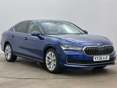 New Skoda Superb SE L 110 HP (80 kW) 2026 Cobalt blue metallic Hatchback