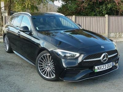 Black Used 2023 Mercedes C200 AMG Line Premium Estate | £28,672 (Expensive)