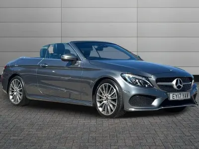 Used Mercedes C300 AMG line 242 HP (177 kW) 2017 Grey Cabriolet