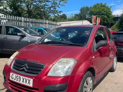 Used Citroën C2 VTR Sport 60 HP (44 kW) 2009 Red Hatchback