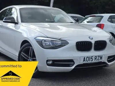 Used BMW 116 Sport Line 2015 White Hatchback