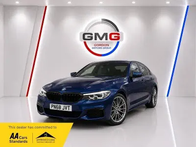 Used BMW 530e M Sport 252 HP (185 kW) 2018 Blue Sedan