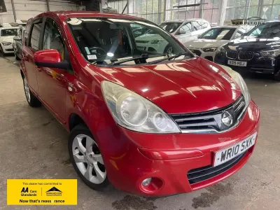 Used Nissan Note N-TEC 88 HP (64 kW) 2010 Red Hatchback