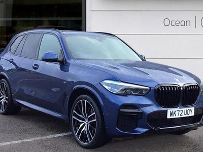 Blue Used 2022 BMW X5 M Sport SUV | £45,900 (Fair price)
