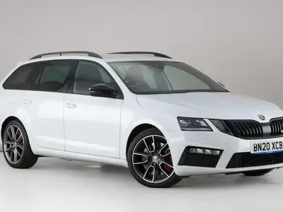 Used Skoda Octavia vRS 245 HP (180 kW) 2020 White Estate