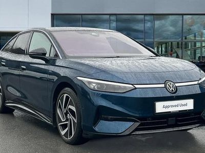 Aquamarine blue metallic New 2025 VW ID.7 Pro | £42,499