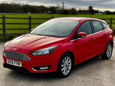 Red Used 2015 Ford Focus Titanium Hatchback | £3,850 (Fair price)