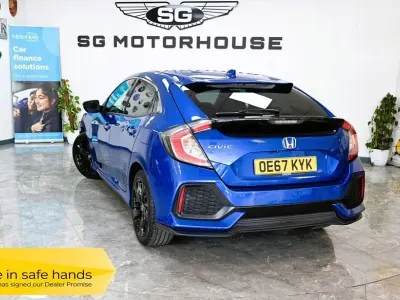 Used Honda Civic SR 129 HP (94 kW) 2017 Blue Hatchback