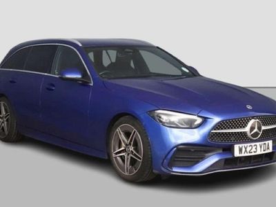 Used Mercedes C200 AMG line 224 HP (164 kW) 2023 Blue Estate