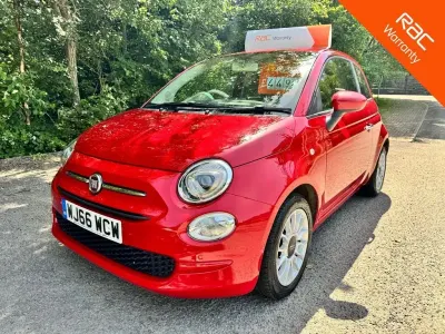 Used Fiat 500 Pop Star 69 HP (50 kW) 2016 Red Hatchback