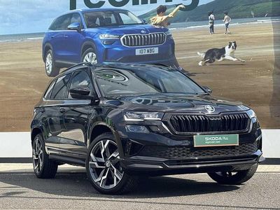 Black magic pearl effect Used 2024 Skoda Karoq SportLine SUV | £28,990 (Fair price)