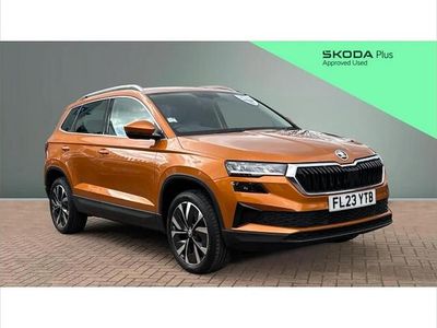 Used Skoda Karoq SE L 110 HP (80 kW) 2023 Orange SUV