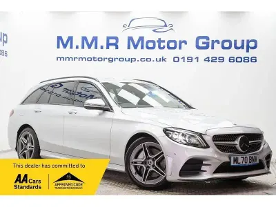 Käytetty Mercedes C300 AMG line 2020 Hopea Farmari