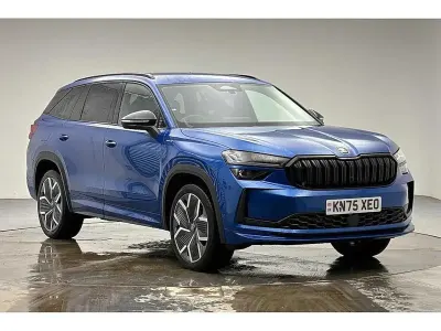 Used Skoda Kodiaq SportLine 142 HP (104 kW) 2025 Race blue metallic SUV