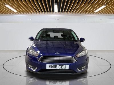 Used Ford Focus Titanium 125 HP (91 kW) 2018 Blue Hatchback