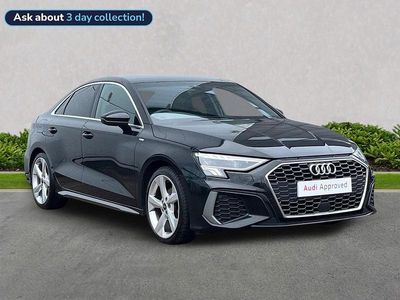 Used Audi A3 S-Line 150 HP (110 kW) 2022 Black Sedan