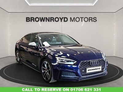 Used Audi S5 Sportback Design 354 HP (260 kW) 2018 Blue Hatchback
