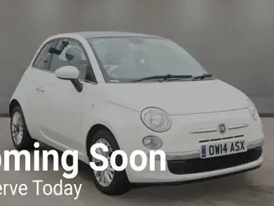 Used Fiat 500 Lounge 85 HP (62 kW) 2014 White Hatchback