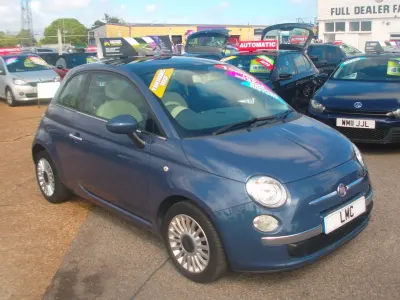 Used Fiat 500 Lounge 69 HP (50 kW) 2014 Blue Hatchback