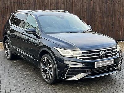 Black Used 2022 VW Tiguan Allspace R-line SUV | £30,399 (Fair price)