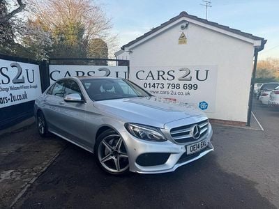 Begagnad Mercedes C220 AMG Line Premium 170 HK (125 kW) 2014 Silver Sedan