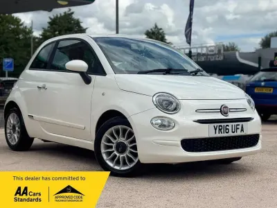 Used Fiat 500 Pop Star 69 HP (50 kW) 2016 White Hatchback