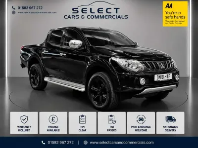Used Mitsubishi L200 Warrior 2018 Black Pickup