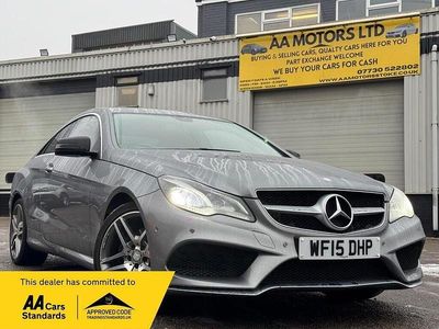 Silver Used 2015 Mercedes E220 AMG line Coupe | £7,449 (Fair price)
