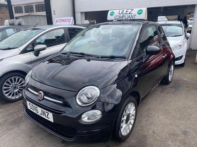 Used Fiat 500 Pop Star 2016 Black Hatchback