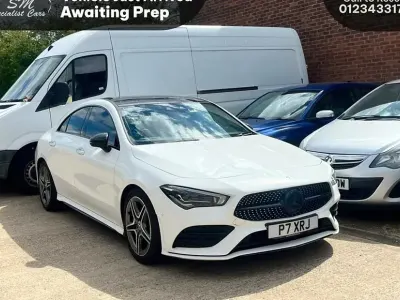 Used Mercedes CLA180 AMG line 136 HP (100 kW) 2020 White Sedan
