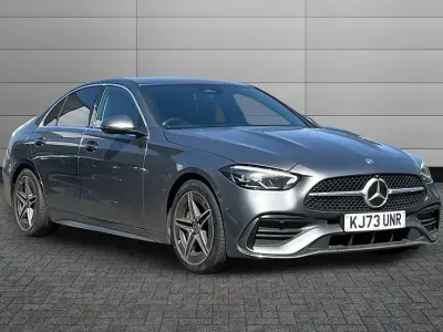 Used Mercedes C200 AMG line 221 HP (162 kW) 2024 Selenite grey Sedan