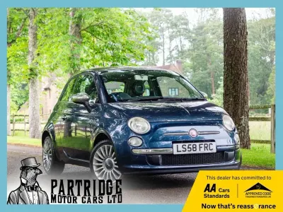 Used Fiat 500 Lounge 69 HP (50 kW) 2008 Blue Hatchback