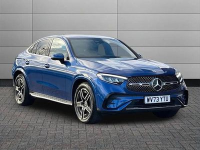 Blue Used 2023 Mercedes GLC300e AMG line Coupe | £42,550 (Fair price)