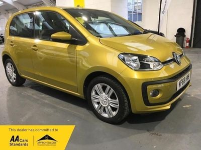 Yellow Used 2019 VW up! high up! Hatchback | £9,980 (Fair price)