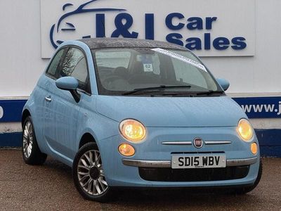 Blue Used 2015 Fiat 500 Lounge Hatchback | £5,295 (Good price)